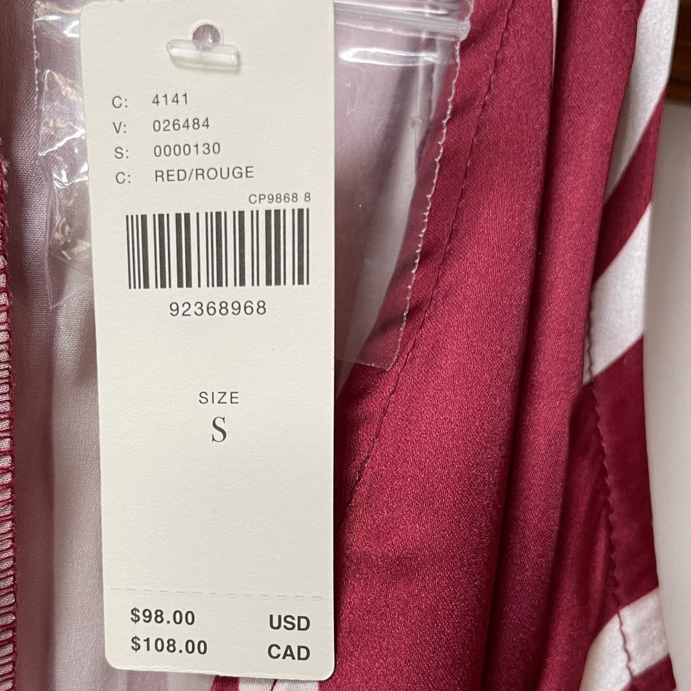 Anthropologie NWT beautiful silky striped pajama romper, tie belt, Sz XS or Sm - Picture 3 of 12